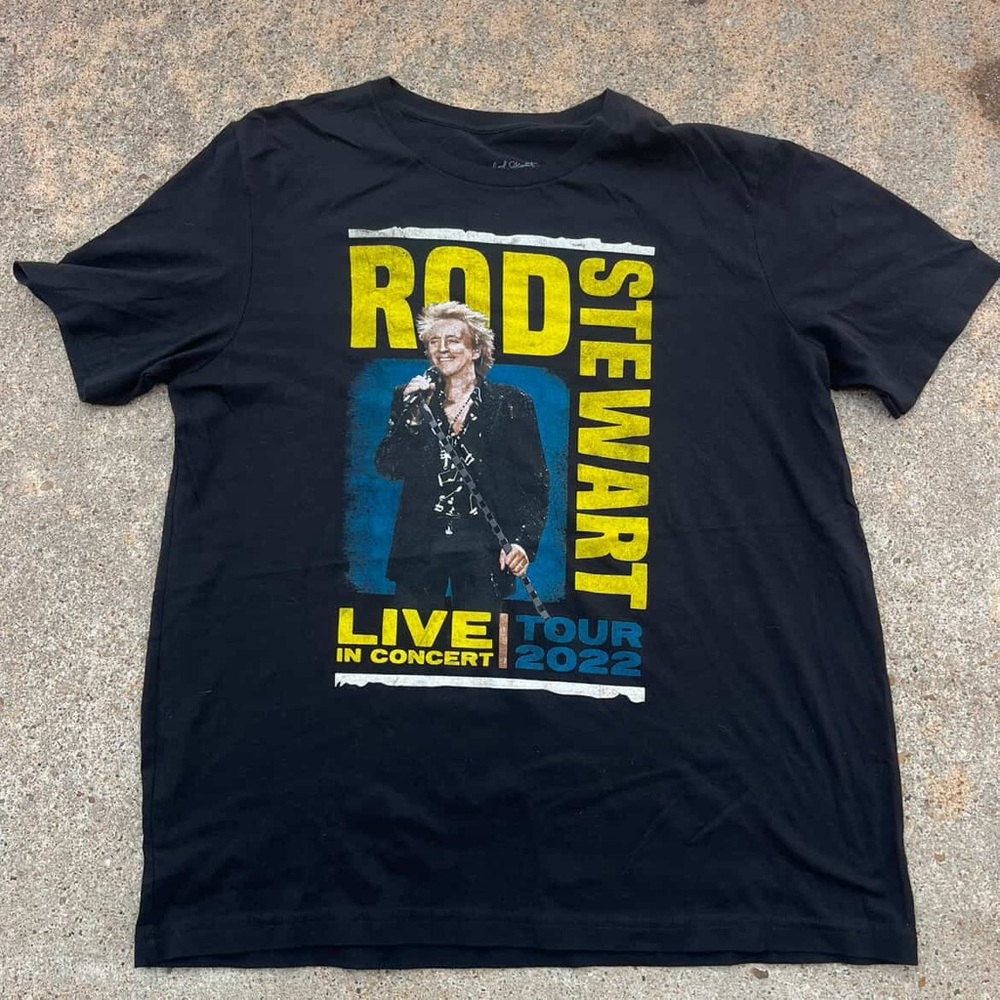Rod steward live tee shirt